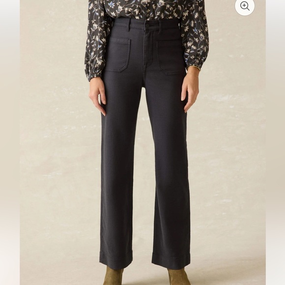 Faherty Pants - SOLD. Faherty Stretch Terry Patch Pocket Pant — Washed Black — Size 26